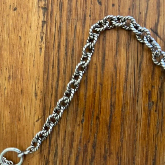 Silver Rope Chain Necklace